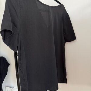 Banana Republic Satin Black Women's Top Medium